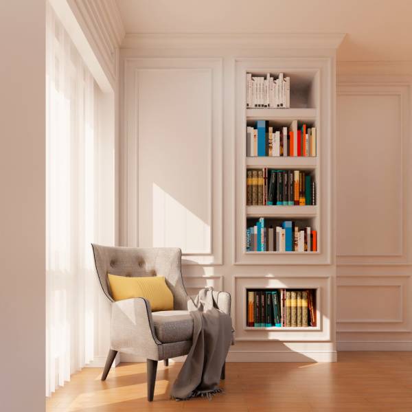 Bibliothèque personnalisée avec élégance par un architecte d'intérieur à Montpellier, Hérault 34